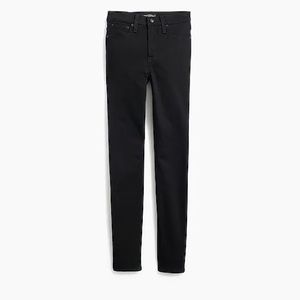 J Crew Factory 9" mid-rise black skinny jean in signature stretch AG727